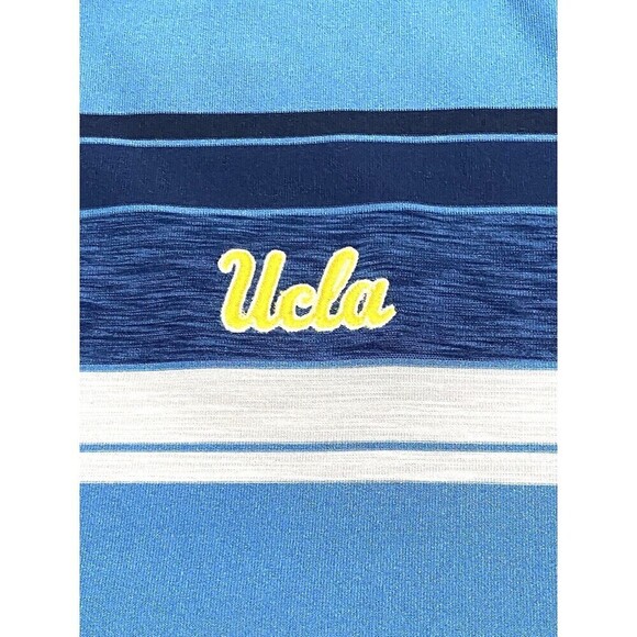 Under Armour Men's Size Small UCLA Striped Polo Shirt Short Sleeve Embroidered - Picture 5 of 8